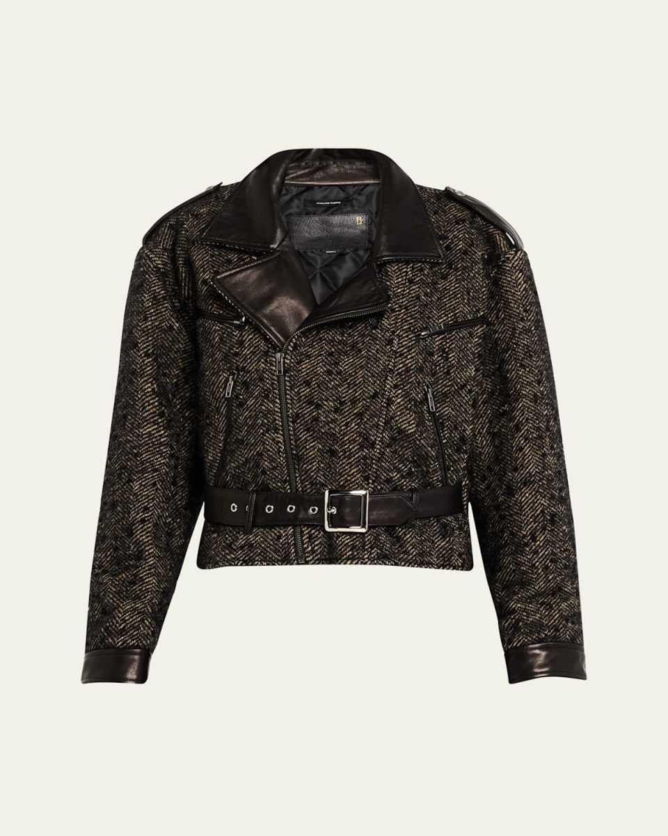 Herringbone Motorcycle Jacket